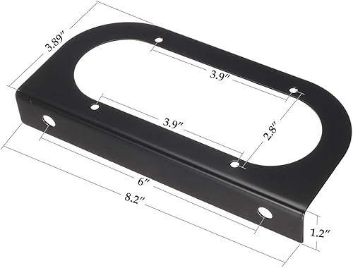 Miniatura 6 de Partsam Kit de luces LED rojas para portaequipajes, 2 luces traseras ovaladas impermeables de 6 pulgadas con ojales de goma, 1 arnés de cableado de