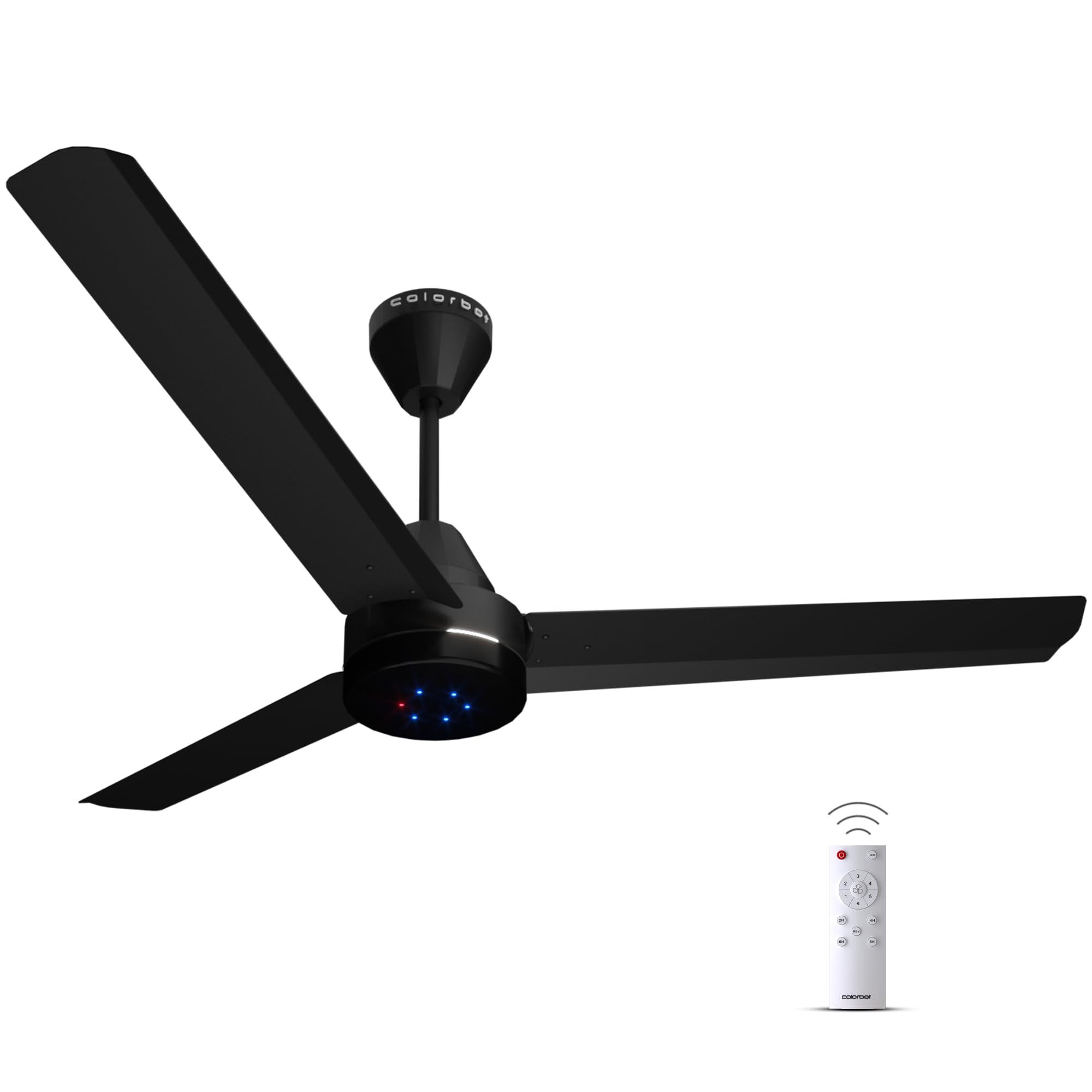 Colorbot Stella 1200 mm BEE 5 Star Rated BLDC Ceiling Fans with Remote Control | High Speed | Power Saver | 100% Copper Winding | Reverse Mode | 2+2 Year Warranty (Charcoal black) (B0D6YC15YW) Amazon Price History, Amazon Price Tracker