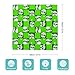 BSUYGET Christmas Green Black Checkerboard Santa Fashion Silk Scarf Soft Lightweight Headscarf Hair Wrap for Women