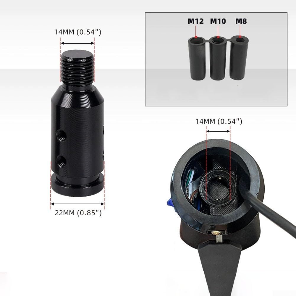 Oceanlend USB Gearshift Knob, Truck Simulator Shifter Gearshift Knob, Compatible For Logitech G29 G27 G25 H Gearfor ETS2 For ATS Games, Black