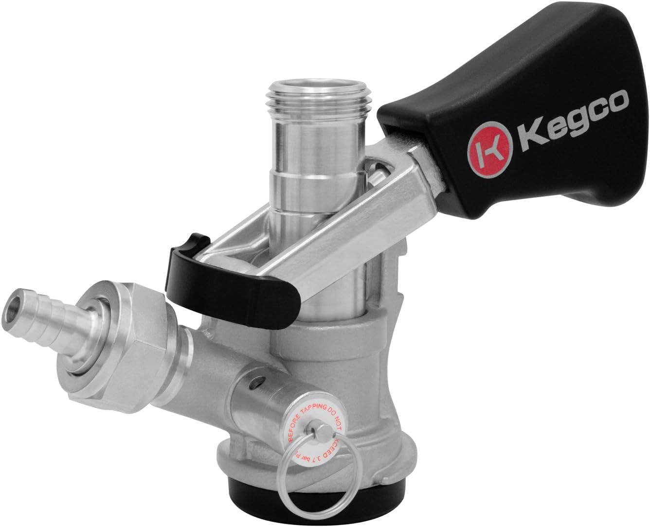 Kegco KC KTS98S-W Keg Beer Coupler, 1 Count (Pack of 1), Stainless Steel