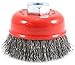 Forney 72780 2-3/4-Inch by M10 x 1.25 Crimped Cup Brush .014 Carbon Steel