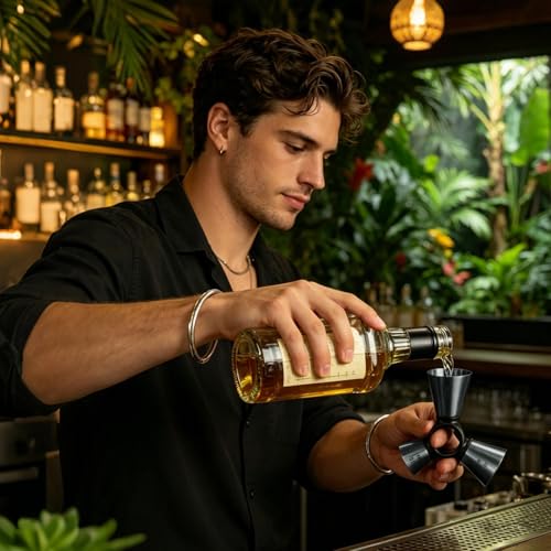 Jigger robusto de diseño ergonómico para medir cócteles con total precisión 4