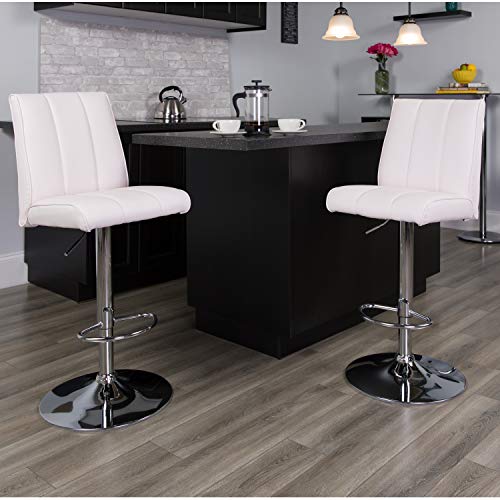 Tabouret de bar blanc réglable pour corriger la posture et optimiser les petits espaces - 3