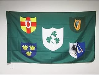 AZ FLAG IRFU Ireland Rugby Flag 2' x 3' for a pole - Irish Rugby Football Ireland flags 60 x 90 cm - Banner 2x3 ft with hole