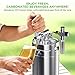 NutriChef Pressurized Growler Tap System, 128oz Stainless Steel Mini Keg Dispenser Portable Kegerator Kit, Co2 Pressure Regulator Keeps Carbonation for Craft Beer, Draft and Homebrew