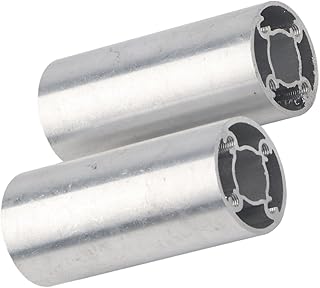 6063 Aluminum Alloy Tube, OD 32mm Threaded Holes Seamless Straight Tubing Multifunctional Compatible for Bearing Seats for Robots