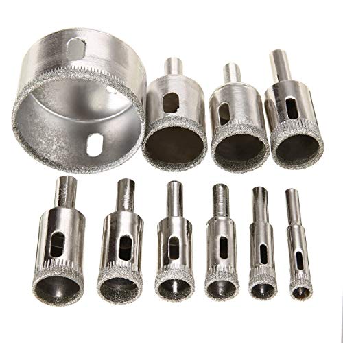 Broca Kit 10 Piezas Diamante 8-50mm para Cerámica miniatura 1