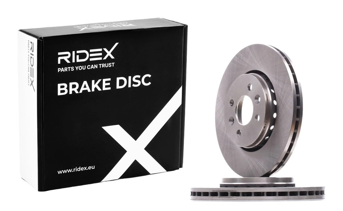 RIDEX 82B1223 2x Disco freno Anteriore senza viti/bulloni Compatibilità con RENAULT Clio 3 Hatchback BR0/1, CR0/1