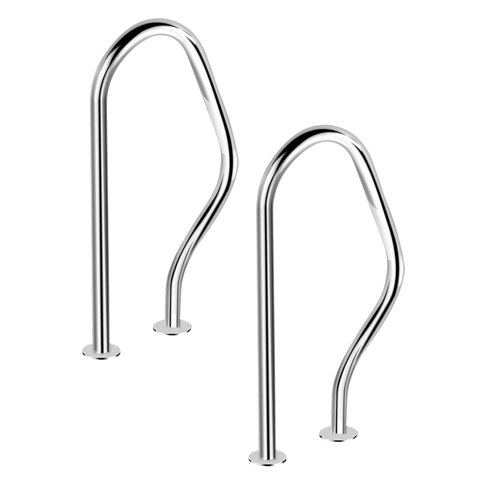 Main courante de piscine anti-glissade en inox 304 pour sécuriser les marches d'escalier