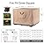 QH.HOME Fire Pit Cover Square-40-44 Inch Heavy Duty 900D Strong Tear-Resistant and UV Resistant and Waterproof and Fading Resistant Material Polyester Firepit Covers for Outdoor Fire Table-Wheat