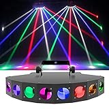 Photo Gallery hyqng luci da palco da 40 w, luci da discoteca, 8 luci con effetto raggio, luci da festa con controllo dmx, luce stroboscopica attivata dal suono, luci led rgb per feste da ballo a casa, compleanni Photo Gallery hyqng luci da palco da 40 w, luci da discoteca, 8 luci con effetto raggio, luci da festa con controllo dmx, luce stroboscopica attivata dal suono, luci led rgb per feste da ballo a casa, compleanni