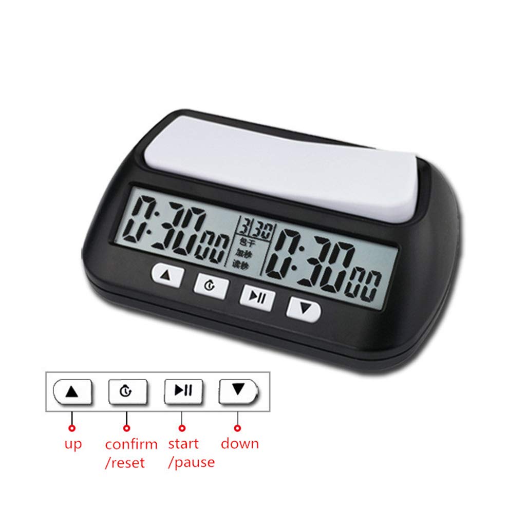 Relojes de ajedrez digital profesional portátil tablero de ajedrez competición cuenta atrás juego electrónico alarma parada temporizador cuenta atrás