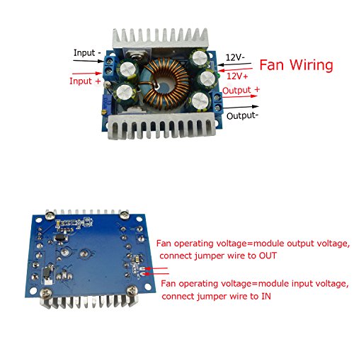 EasyWordMall DC/DC 4,5-30V à 0,8-30V 12A Step-up Boost Convertisseurs Adjustable Output Voltage Booster d'alimentation Power Supply Régulateur