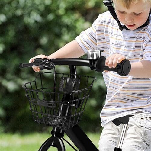 自転車 フロントバスケット - 大容量 前カゴ ママチャリ シティサイクル 取り付け | アウトドア用収納キャリアホルダー女性子供用