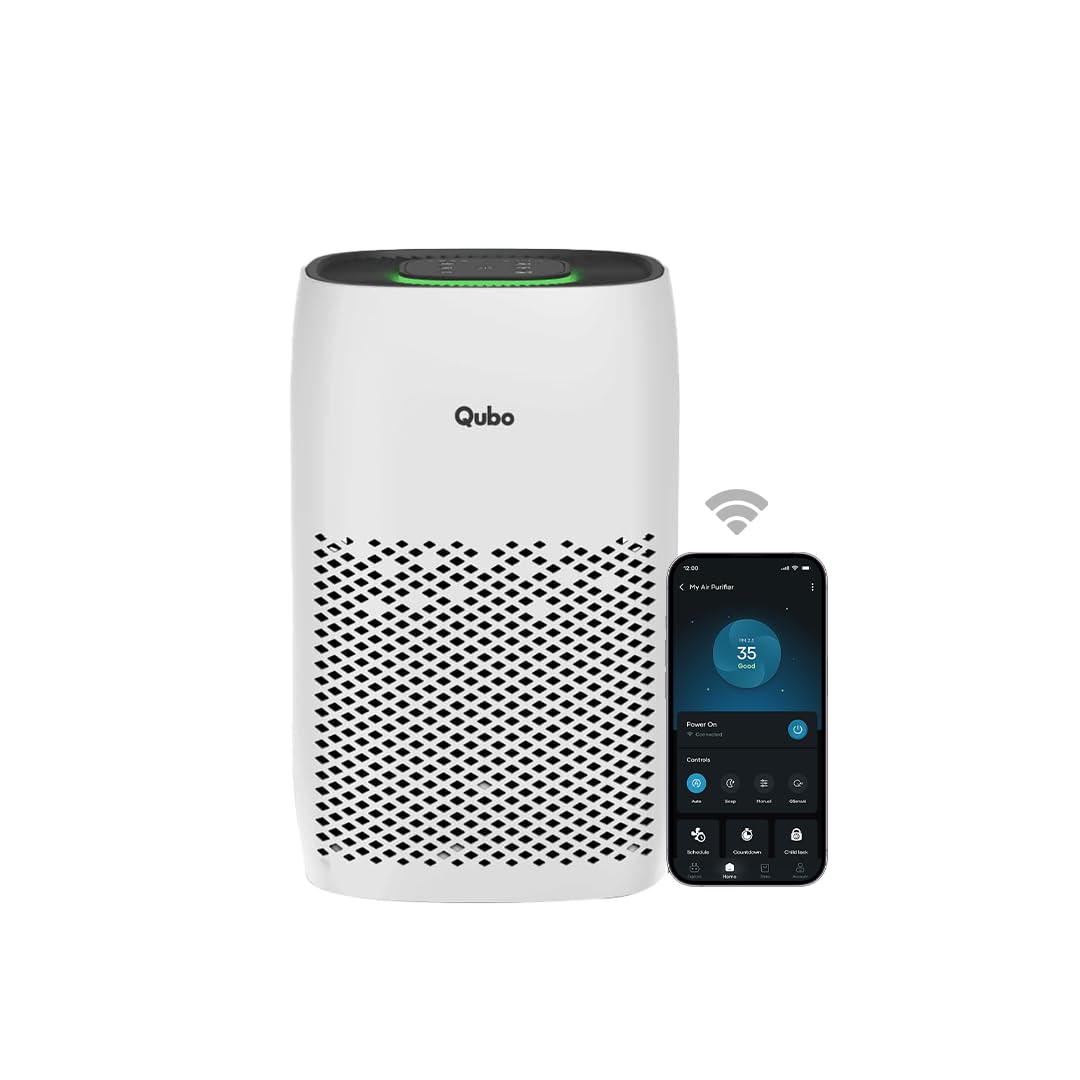 See full amazon price history chart for Qubo Smart Air Purifier for Home Q200, From Hero Group, Up To 200 Sqft, Removes 99.99% Allergens, App & Voice Control, Filter Life 9000 Hrs, True HEPA H13 Filter, Energy Saving White Qubo Smart Air Purifier for Home Q200, From Hero Group, Up To 200 Sqft, Removes 99.99% Allergens, App & Voice Control, Filter Life 9000 Hrs, True HEPA H13 Filter, Energy Saving White (B0CMH94KPM) Amazon Price History, Amazon Price Tracker