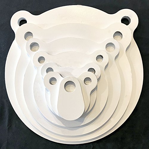 AR500 Steel Targets - Gongs - Silhouettes and More for Pistols and Rifles - 3/8 1/2 (1/2