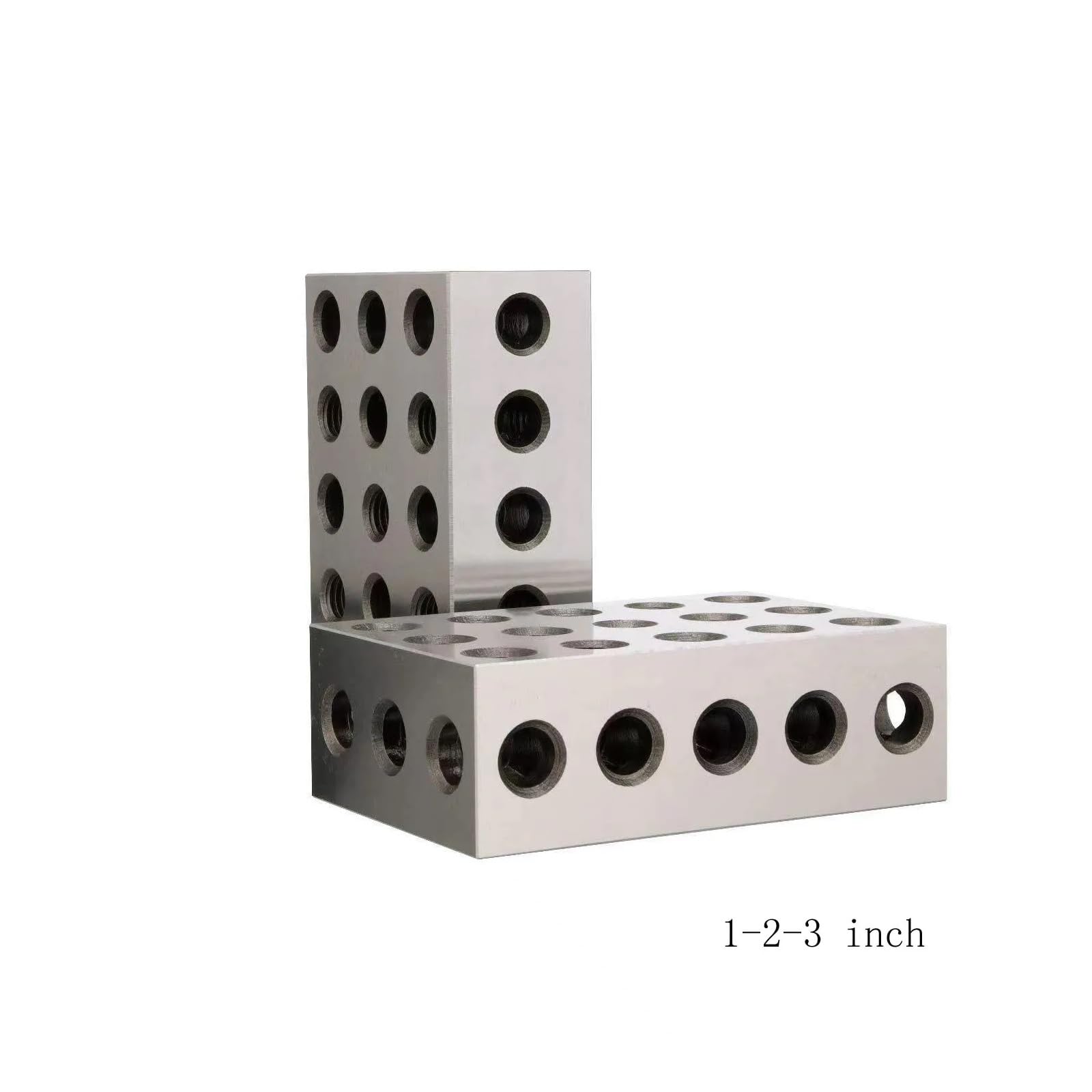 1 2 3 Blocks 4Pcs 25X50X75mm Hardened Steel Blocks 23 Holes Parallel ...