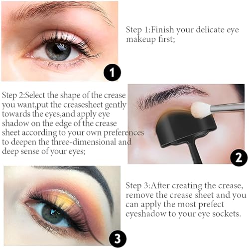 1-teiliges Eyeliner-Set, 6-in-1-Lidschattenstempel aus Silikon, schnelles Augen-Make-up-Tool für Anfänger, Lazy-Lidschatten-Fixierstift, Lidschatten- und Eyeliner-Applikator für Frauen und Mädchen