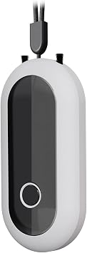 Air Purifier Portable Personal Wearable Necklace Negative Ion Generator Anion Air White White 78x40x20mm