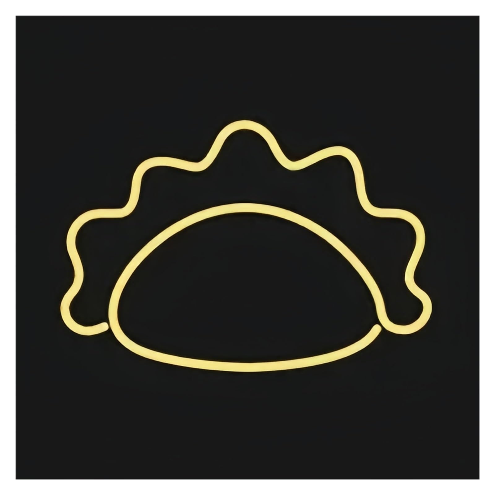 SHOUXI Sign Lamp Cute Dumpling Neon Sign USB Powered, Wall Restaurant Kitchen Decoration Window Show Light 40x28cm(A)