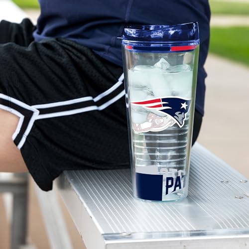 Image of Rico Industries NFL Football Double Wall Classic 16oz Or 20oz Tritan Tumbler W Lid
