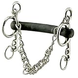 Coronet Hard Rubber Mullen Mouth Pelham Bit, 5-Inch