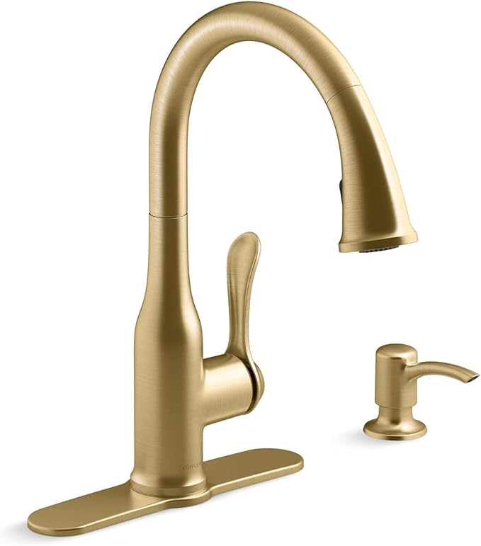 KOHLER REC23863SD2MB Motif Kitchen Faucet with Pull Down