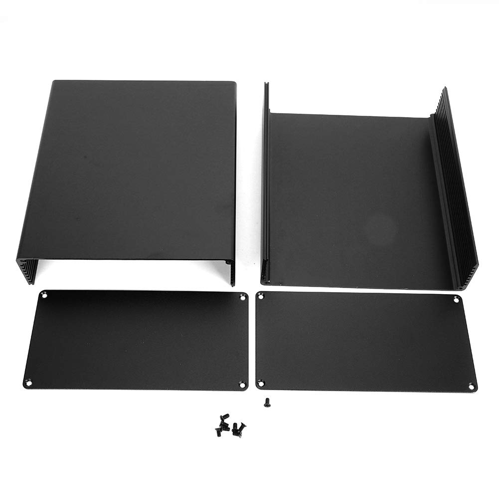 Ultima custodia in alluminio Custodia PCB Scatola di giunzione Accessori per scheda di circuito Nero sabbia per GPRS