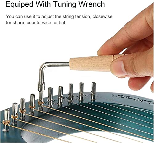 AACXRCR 10-snarige harp harp mahonie xylofoon harp 7-string harp muziekinstrument, harp for beginners muziekliefhebbers… - Image 4