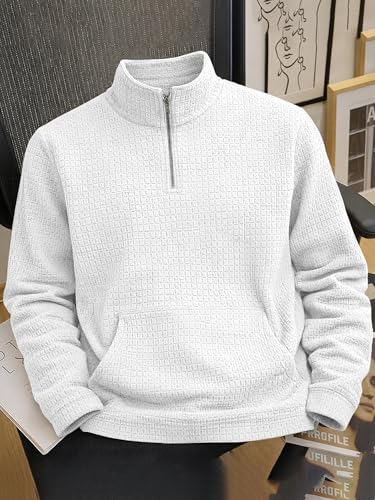 Image of Noble Monk Men's Round Neck Sweatshirt | Casual Long Sleeve Pullover | Regular Fit Winter Wear Top | Stylish Daily Outerwear