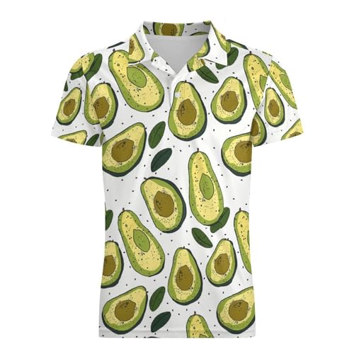 Boys' Classic Polo Shirts Short Sleeve Moisture-Wicking Golf & Tennis Shirts for Youth Teens Cute Avocado Cartoon4