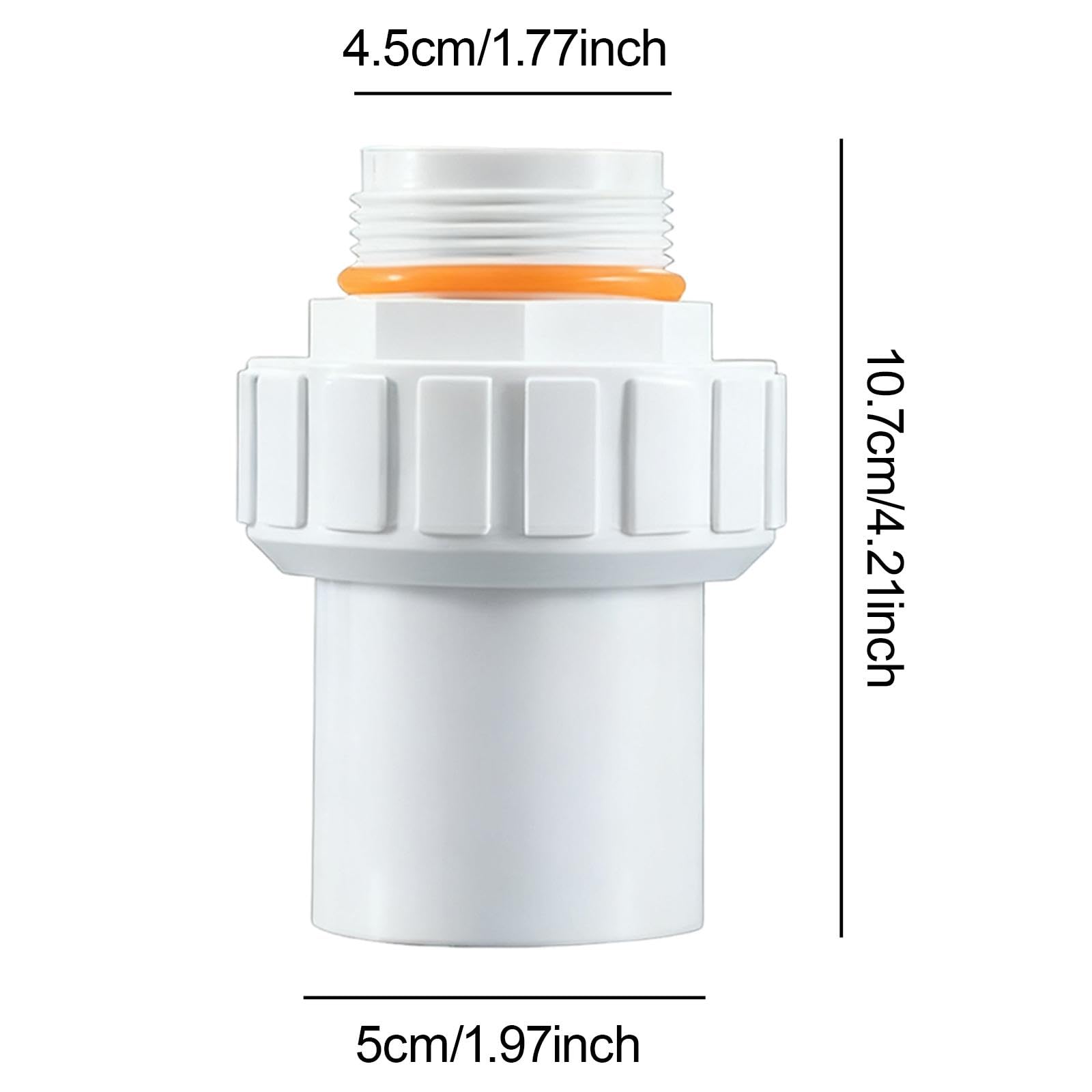 Connecteur de Pompe à Sable pour Piscine, Accessoires de Piscine, Joint de Réservoir de Sable, Adaptateur de Tube d'eau pour La Maison, Blanc 1,5 Pouce