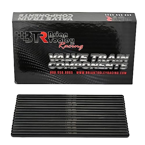 BTR Brian Tooley Racing LS 7.400 Chromoly Pushrods - 5/16 Diameter .080 Wall - Fits 4.8 5.3 6.0 LS1 LS2 LS6 LS3 L76 L92 L99 LQ4 LQ9 L33 LSA