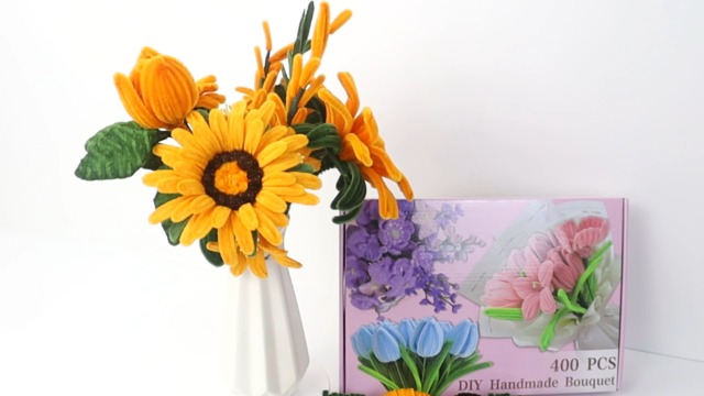 Set 400 Limpiapipas Manualidades - Incluye Estambres Y Cinta, Para Hacer Flores DIY