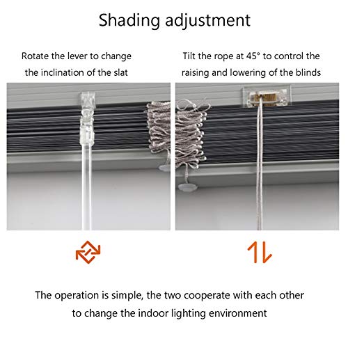 Guowei Venetian Blinds, Living Room Window Treatment Shutters, Aluminum Bathroom Kitchen Waterproof Sunshade Louver Curtains, Custom Size (Color : Blue, Size : 120X180Cm) #TOP3