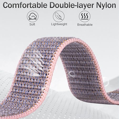 Image of Ankle /Arm Band Compatible with Apple Watch 49mm 46mm 45mm 44mm 42mm 41mm 40mm 38mm, Breathable Nylon Armband for IWatch SE Ultra Series 10 9 8 7 6 5 4 3 2 1, Stretchy Ankle Strap for Women Men