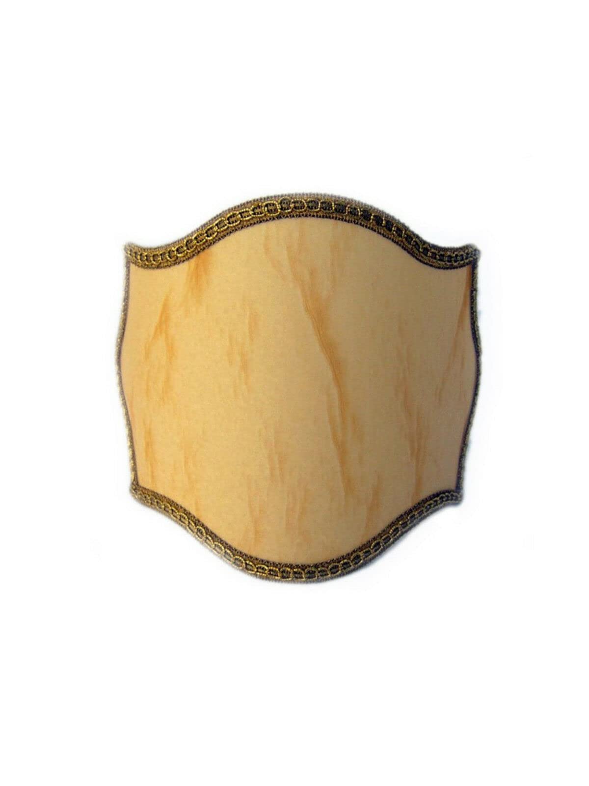 Parchment Lampshade 4 Points with Lace Cord Classic Gold for chandeliers, lamps, handmade appliques