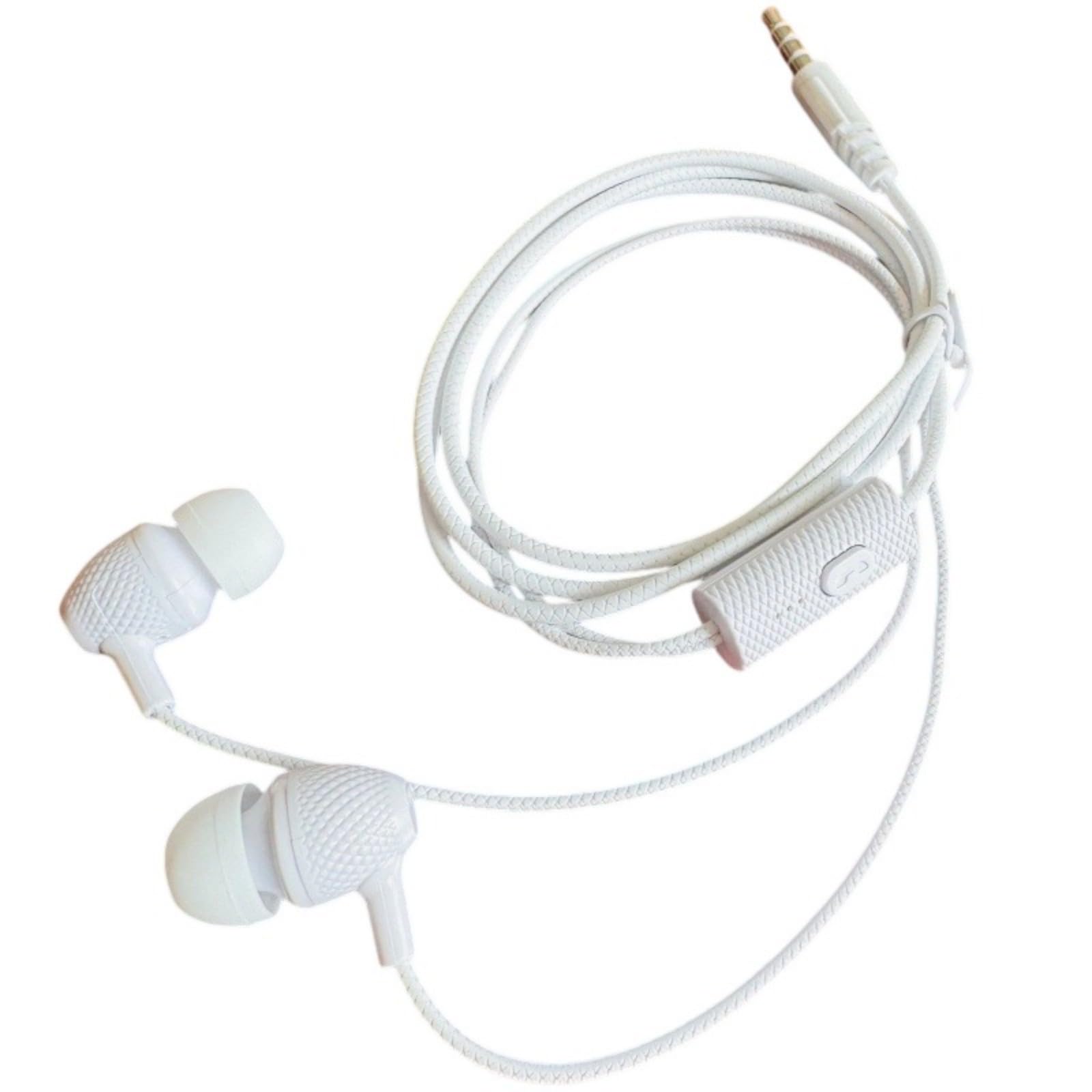 Maxtonser In-Ear Headphones with Microphone Corded Stereoed Earbuds with Noise Reduction and 3.5mm Connection