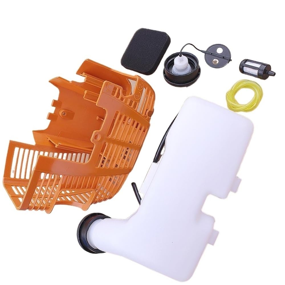 Kit de Cubierta del Motor y Tapa del depósito de Combustible Compatible con desbrozadoras FS75, FS80, FS80R, FS85 y FS85R (4137 350 0410 4137-080-1601)