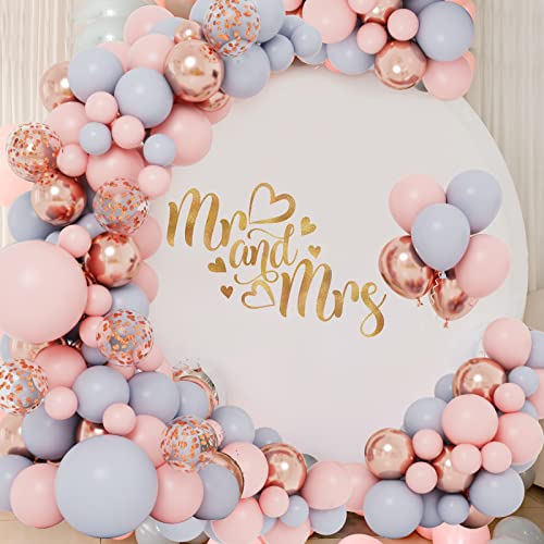 Rubfac Gender Reveal Balloon Arch 146Pcs 5 12 18 Inch Pink Balloon Garland Kit, Pink And Blue Balloon Garland For Baby Shower Bridal Shower Birthday Party Gender Reveal Decoration #TOP6