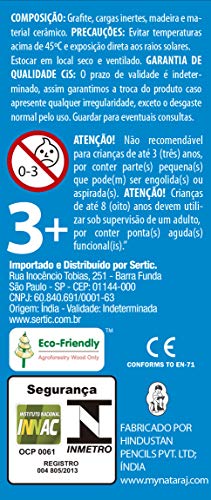 Lápis Grafite HB Sextavado, CIS, 4 Unidades