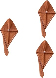 minkissy 3 Peças Toalha De Microfibra Toalha De Banho De Microfibra Touca De Secagem De Cabelo Toucas De Banho Macias Toalha De Cabelo De Microfibra Para Cabelos Cacheados Tampa Absorvente