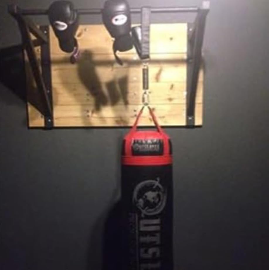 Miniatura 9 de CFF barra para hacer dominadas para colgar del techo o de la pared con capacidad hasta 300 lb