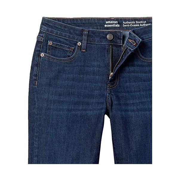 Amazon-Essentials-Womens-Mid-Rise-Authentic-Bootcut-Jean Amazon Essentials Women's Mid-Rise Authentic Bootcut Jean, Dark Wash, 12 Regular