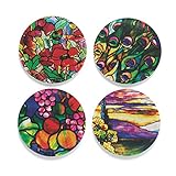 Buttonsmith Louis Comfort Tiffany Stained Glass 1.25