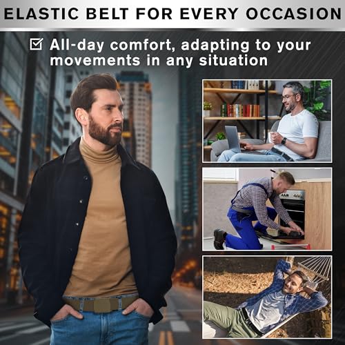 Image of TECEUM Tactical Belt - Heavy-Duty & Quick Release - Military, Work, Rigger, Duty & Utility Belt for Men
