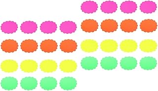 LALAFINA 80 Pcs Explosion Sticker Price Tag Fluorescence PVC Sales Card