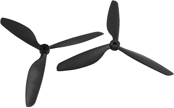 Aexit Black 9045 Electrical equipment 3-Vanes CCW Prop Propeller for 6mm Shaft Dia RC Model Aircraft 2Pcs