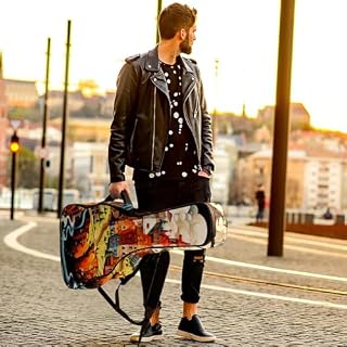 JRHEJTFZ Housse pour guitare acoustique de 1,9 cm d’épaisseur – Étanche – Durable et élégante – Style bohème – Motif fille de dessin animé, Multicolore 5., 42.9×16.9×4.7 in, Motif imprimé tendance - Les Beatles, Paul McCartney, John Lennon, RIngo Starr, George Harrison JRHEJTFZ Housse pour guitare acoustique de 1,9 cm d'épaisseur - Étanche - Durable et élégante - Style bohème - Motif fille de dessin animé, Multicolore 5., 42.9x16.9x4.7 in, Motif imprimé tendance – Image 6